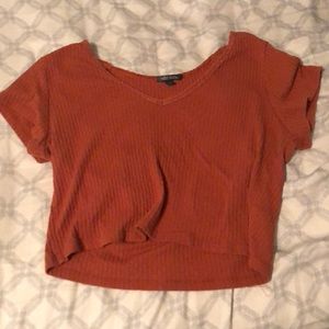 A large dark orange Crop top from Target